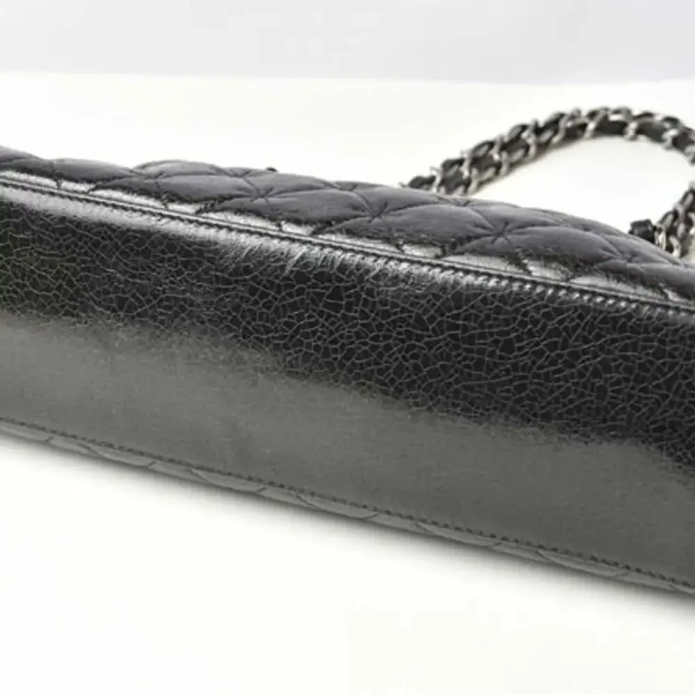 CHANEL Black Leather Tote Bag